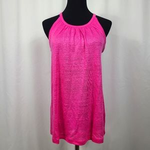 HOT PINK HALSTON TANKTOP